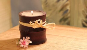 Kerze als Symbol für Ruhe